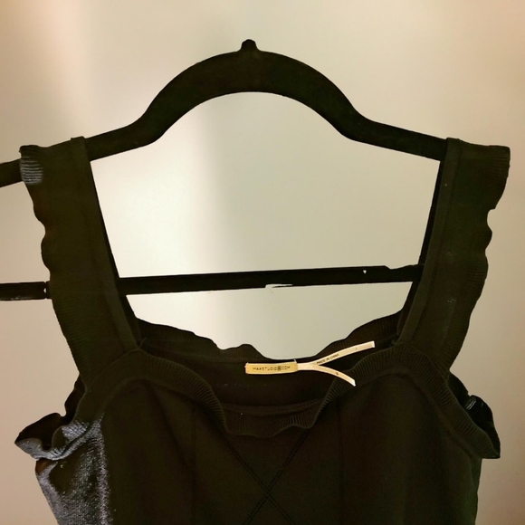 Max Studio Black Sleeveless Ruffled Top - XS - Picture 3 of 5